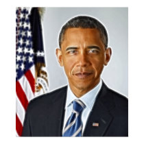 Fractal Art, Official Portrait Barack Obama posters