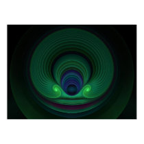 Fractal Art Plastics Fractal 24 Mirrored posters