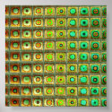 Fractal Art Red Green 3 posters