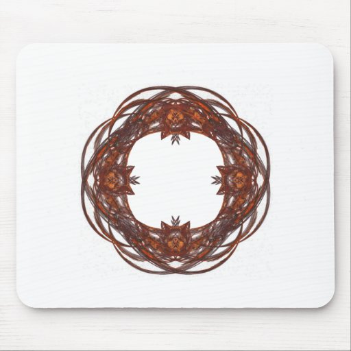Fractal Art Wreath/Frame Mouse Pads