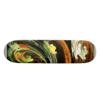 Fractal - Autumn Leaves Swirling Wind skateboards