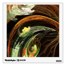 Fractal - Autumn Leaves Swirling Wind Wall Decal