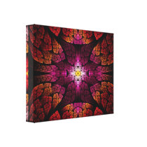 Fractal - Aztec - The all seeing eye canvas prints