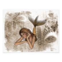 Fractal Background 3D Mermaid Announcements
