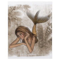 Fractal Background 3D Mermaid flyers by VoXeeD Fractal Background 3D Mermaid flyers