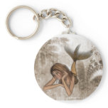 Fractal Background 3D Mermaid Key Chains