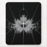 Fractal - Black and White Mouse Pad