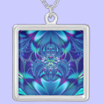 Fractal: Blue Elegance necklaces