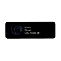 Fractal Blue Heart labels