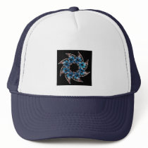 Fractal blue star hats