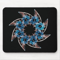 Fractal blue star mousepads by cycreation Fractal blue star mousepads