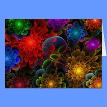 Fractal Bouquet cards