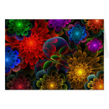 "Fractal Bouquet" Cards
