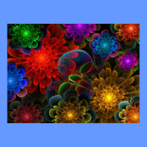 Fractal Bouquet posters