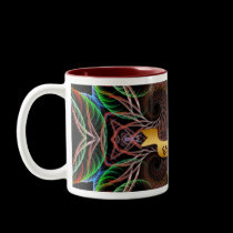 Fractal Butterfly Custom Name Mug mugs