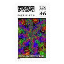 Fractal C~14 Postage Stamp (Large)