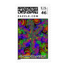 Fractal C~14 Postage Stamp (Medium)