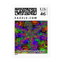 Fractal C~14 Postage Stamp (Small)
