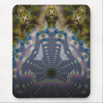 Fractal Chakra Yoga Meditation Mousepad mousepads