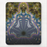 Fractal Chakra Yoga Meditation Mousepad