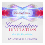 Fractal Champagne Dreams Graduation Invitation