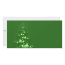 Fractal Christmas tree Personalized Photo Card