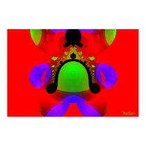 Fractal Clown posters by mohsenart Fractal Clown posters