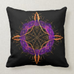 Fractal Compass - Abstract Geometric Pillow
