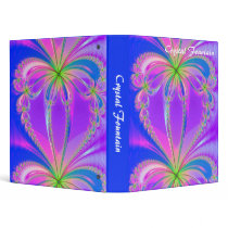 Fractal - Crystal Fountain (1in) binders by artberry Fractal - Crystal Fountain (1in) binders
