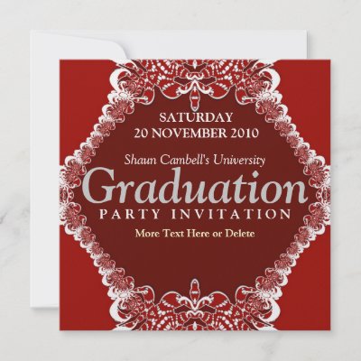 Fractal Curtain Graduation Invitation invitation