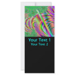 Fractal Design in Bright Colors. Rack Card Template