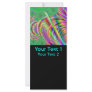 Fractal Design in Bright Colors. Rack Card Template