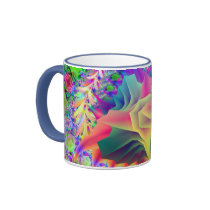 Fractal design lilac mug