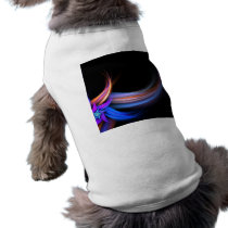 Fractal Feathers Design Doggie Shirt