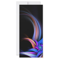 Fractal Feathers Design Custom Rack Card