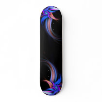 Fractal Feathers Design Skateboard