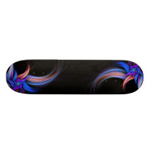 Fractal Feathers Design Skateboard