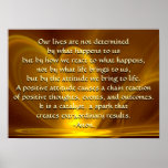 Fractal Firefly with Quotation Poster