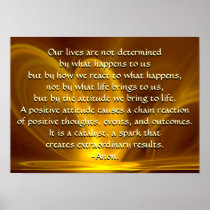 Fractal Firefly with Quotation Poster posters