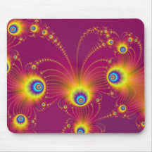 Fractal Fireworks Mouse Mat