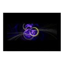 Fractal Flame : Blue Implosion posters by fractalos Fractal Flame : Blue Implosion posters