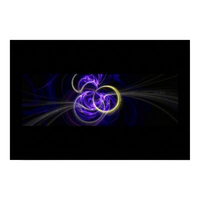 Fractal Flame : Blue Implosion Print by fractalos