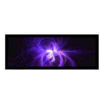 Fractal Flame : Blue posters