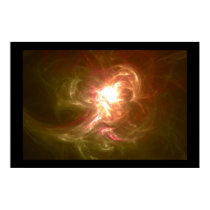 Fractal Flame : burned Light posters