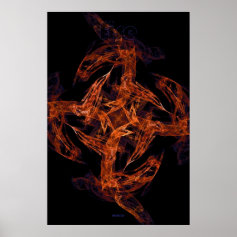 fractal flame: fire posters