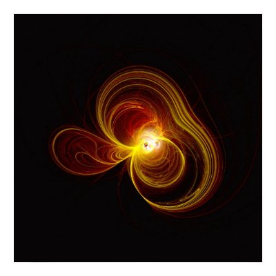 Fractal flame : Soulwave/Implosion Print by fractalos