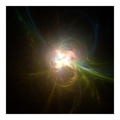 Fractal Flame : The inner light Print by fractalos