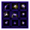Fractal Flames Comp. - blue posters