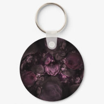 Fractal Floral Arrangement Reds Pinks keychains by KittyAnnStudio Fractal Floral Arrangement Reds Pinks keychains