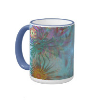 Fractal Floral Design mugs by Perlyyyy Fractal Floral Design mugs